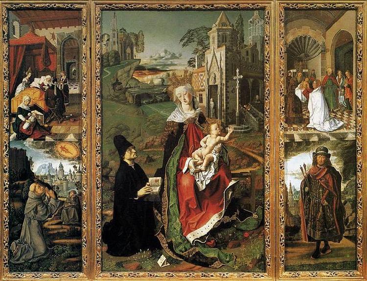 Bartolome Bermejo Retable of the Virgin of Montserrat oil painting picture
